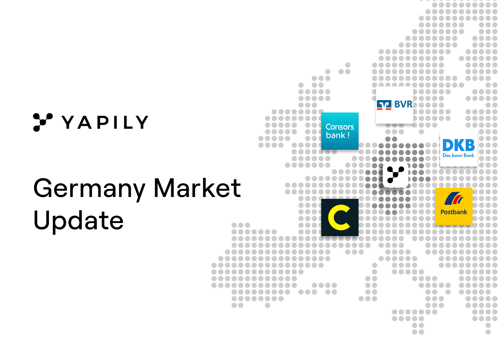 The latest German market update from Yapily. When we initially developed a foothold in the region, we understood the fragmented banking landscape within Germany and we wanted to further expand our coverage to help serve our customers better.
